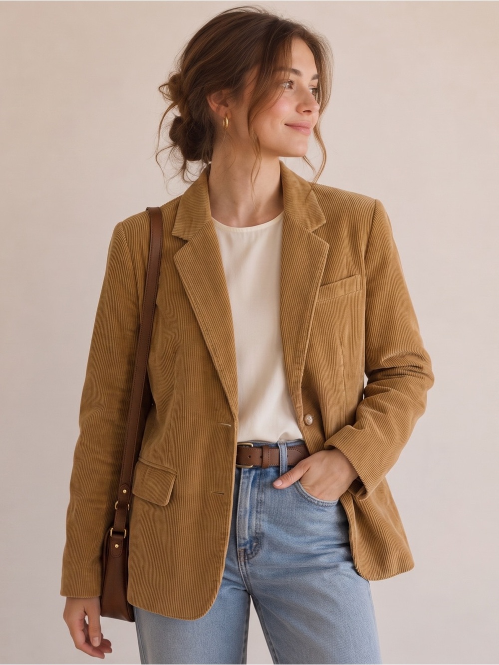 VINTAGE COLLECTIONS Corduroy Blazer Jacket - Picture 6 of 6